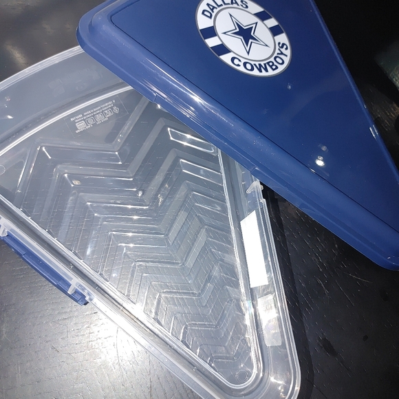 ʕ·ᴥ·ʔ NFL Official Dallas Cowboys Pizza Slice Saver / Tupperware - Picture 2 of 5